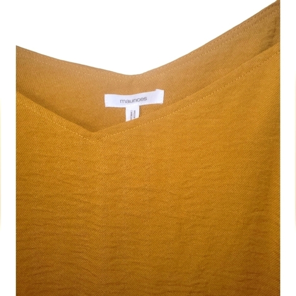 Maurices Mustard Tortoise Shell Decorative Ring Polyester Tank Top XL NWT - Picture 10 of 12